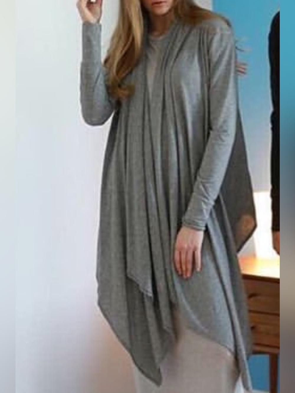 Whitney Wrap UPF50+ eco cream, gray, black made in America designed from scratch